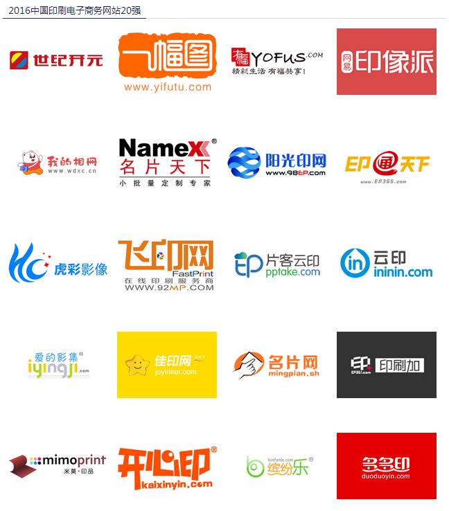 印刷電商20強(qiáng)
